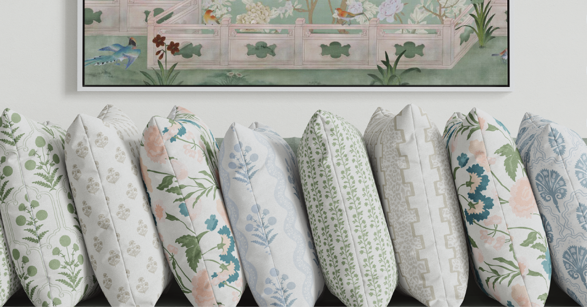Solid Bamboo Monogram Lumbar Pillow Cover – Nicole Speake Design Shop