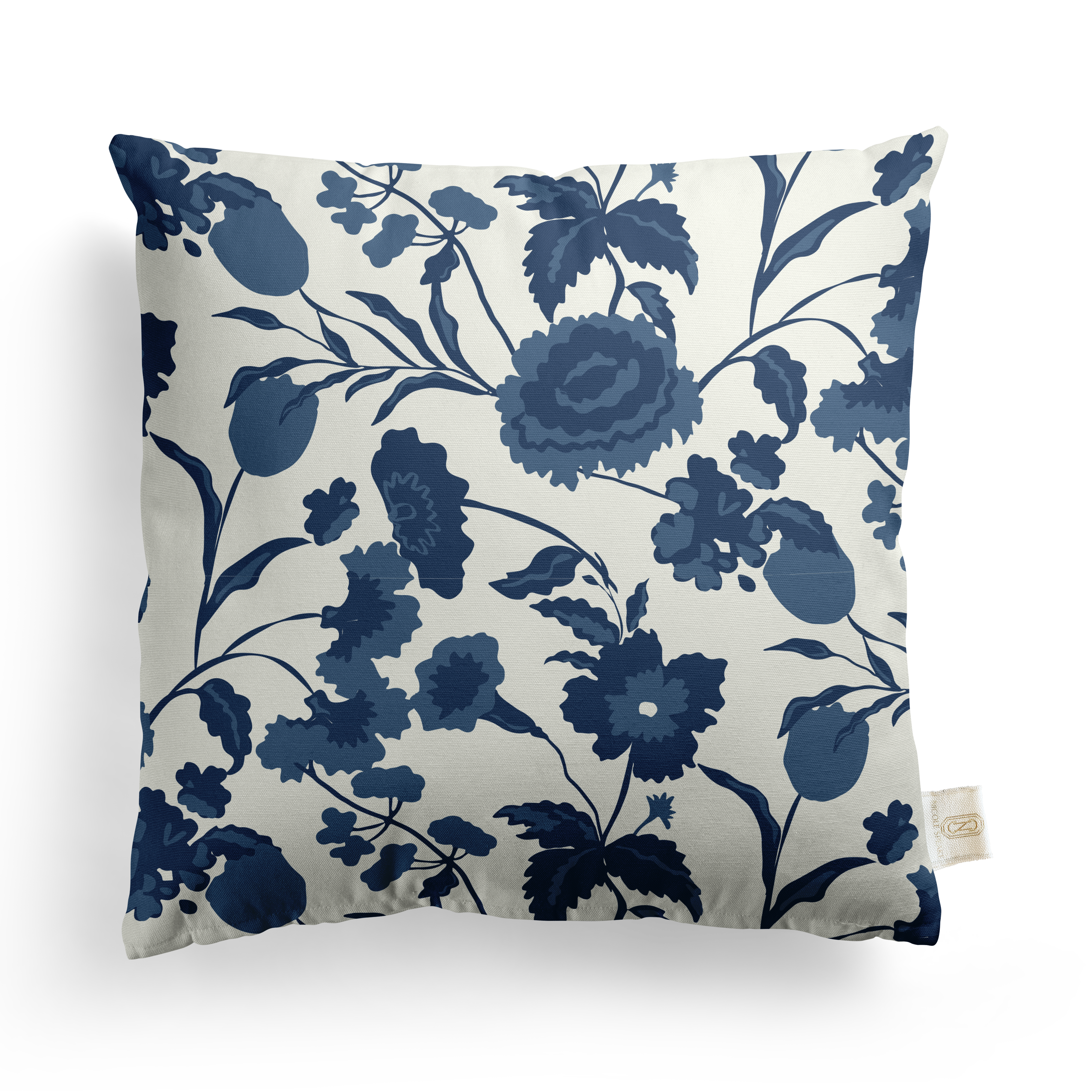 Chic Chintz Pillow Featuring Navy Haven Colorway Nicole Speake Design Shop